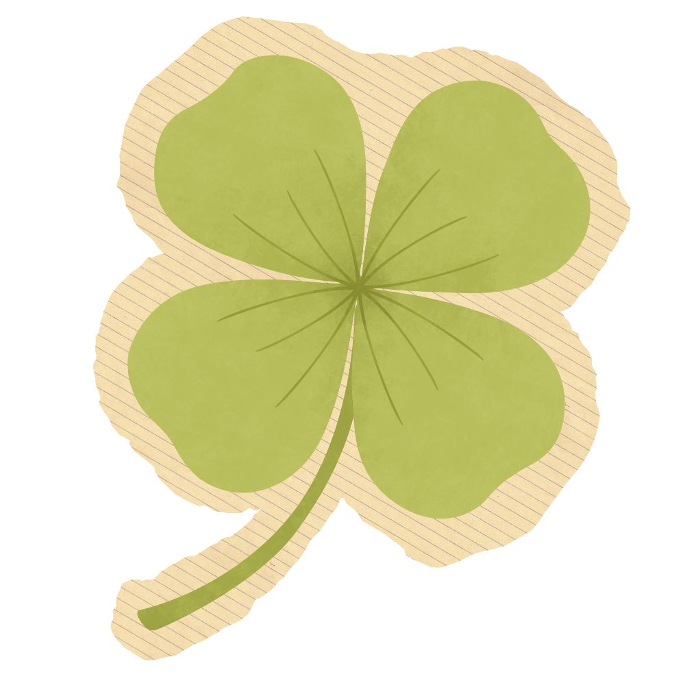 A four leaf green clover.